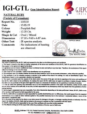 13.56 Ratti Natural Neo Burma Ruby with Govt Lab Certificate-(3441)